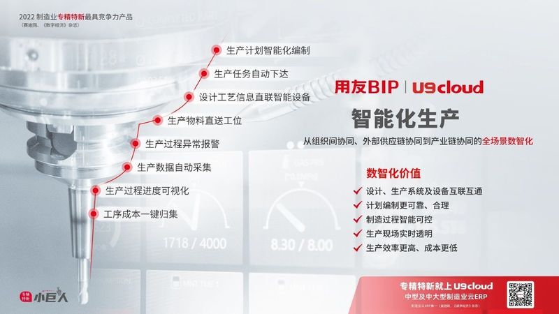賦能“中國智造”，用友U9 cloud智能工廠建設(shè)